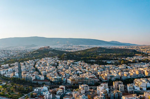 Ville Athènes Grèce Sur Fond — Photo
