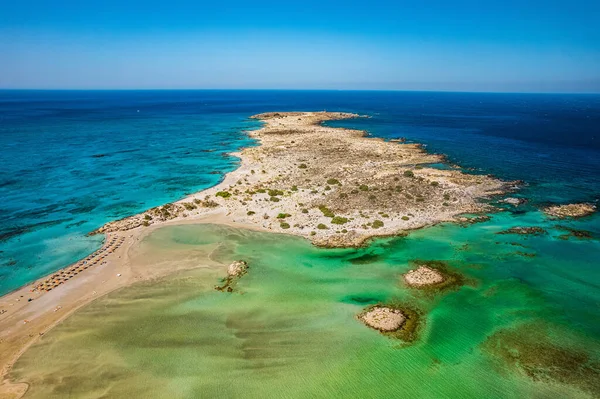 Elafonisi Plaży Krecie Grecja — Zdjęcie stockowe