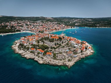 Town of Primosten in Croatia clipart