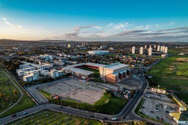 İskoçya 'daki Aberdeen şehrinin manzarası