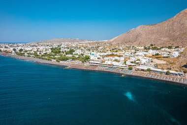 aerial view on Santorini island, Greece