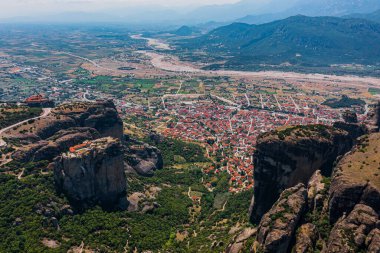 Kalambaka, Yunanistan 'daki meteora manastırı.