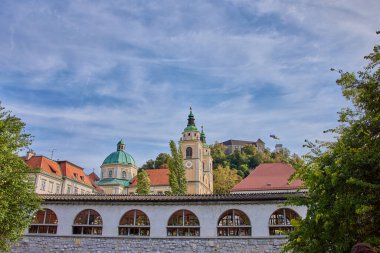 Ljubljana 'nın Slovenya, Avrupa' daki mimarisi