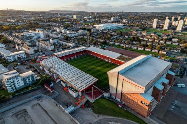 İskoçya 'daki Aberdeen şehrinin manzarası