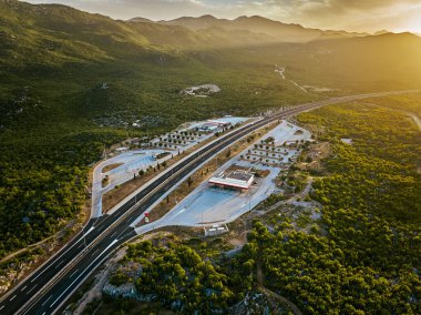 Hırvatistan mimarisinin manzaralı manzarası