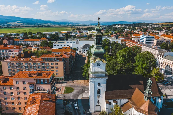 stock image aerial view on Zvolen, Slovakia