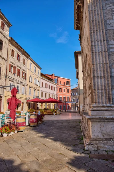 Stad Pula Kroatië Achtergrond — Stockfoto