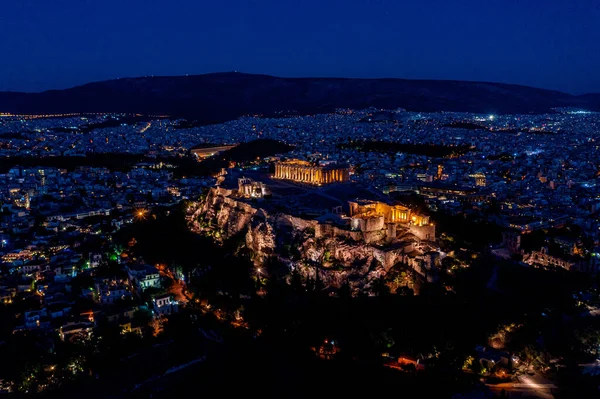 Akropolis Von Athen Griechenland Hintergrund — Stockfoto