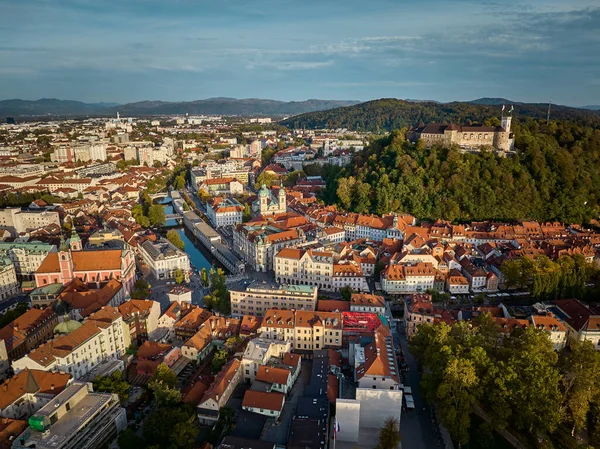 Město Lublaň Slovinsku Evropa — Stock fotografie