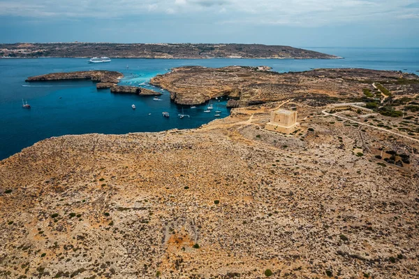 马耳他科米诺岛背景 — 图库照片