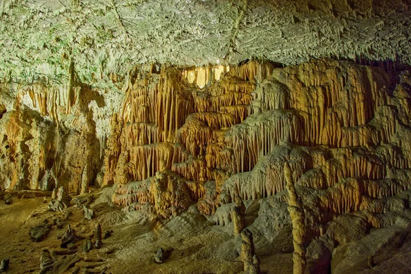 Exploring Beautiful Postojna Cave Slovenia Most Visited European Cave — Stock Photo, Image