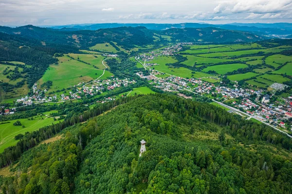 Slovakya Stara Bystrica Hava Görüntüsü — Stok fotoğraf