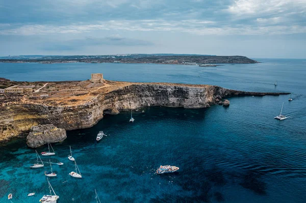 Comino Malta Bakgrund — Stockfoto