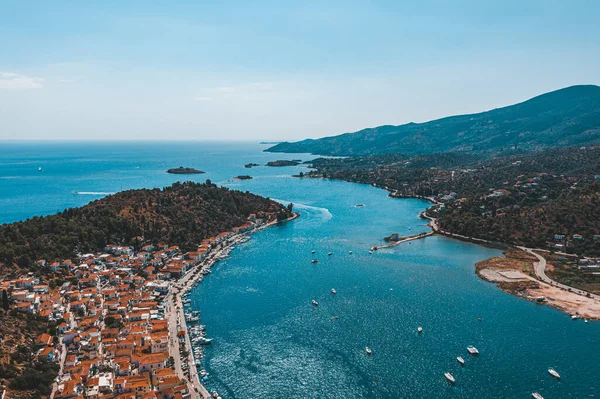 Insel Poros Griechenland Hintergrund — Stockfoto