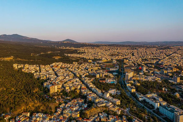 Ville Thessalonique Grèce Sur Fond — Photo