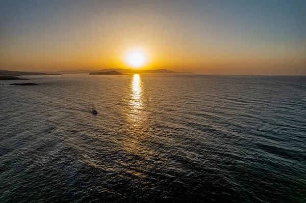 Sonnenuntergang Auf Kreta Griechenland — Stockfoto