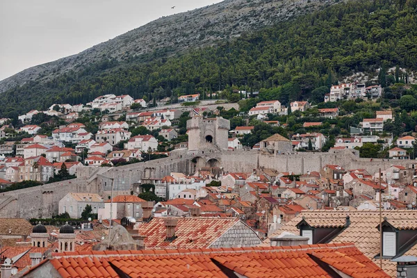 Panorama Aerial View Dubrovnik Croatia — Stockfoto