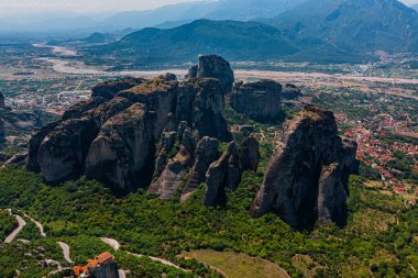 Kalambaka, Yunanistan 'daki meteora manastırı.