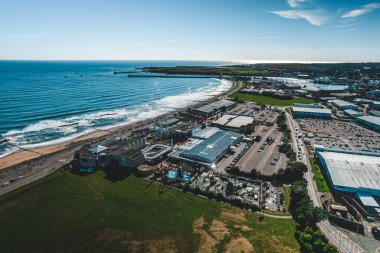 İskoçya 'daki Aberdeen şehrinin manzarası