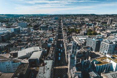 İskoçya 'daki Aberdeen şehrinin manzarası