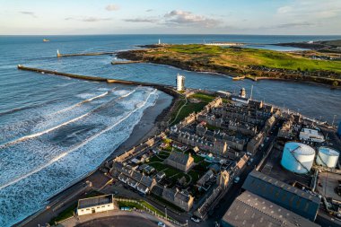 İskoçya 'daki Aberdeen şehrinin manzarası