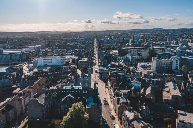 İskoçya 'daki Aberdeen şehrinin manzarası
