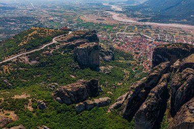 Kalambaka, Yunanistan 'daki meteora manastırı.