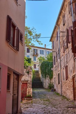 City of Pula in Croatia on background