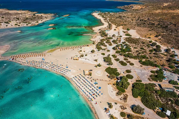 Elafonisi Praia Creta Grécia — Fotografia de Stock