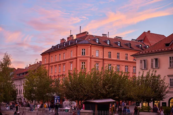 Ljubljana 'nın Slovenya, Avrupa' daki mimarisi