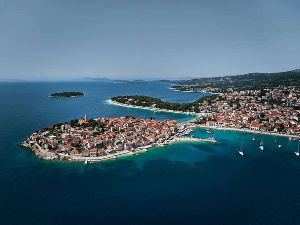 Cidade Primoten Croácia Segundo Plano — Fotografia de Stock