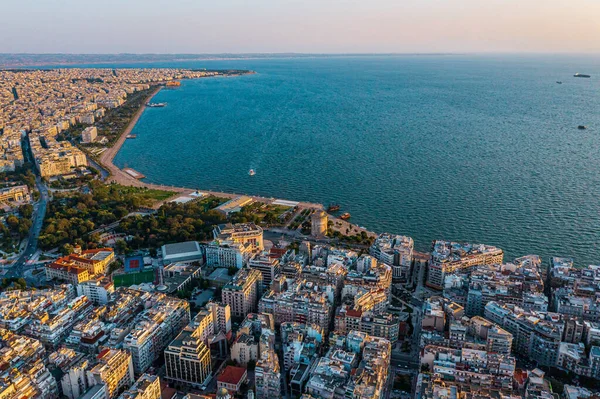 Cidade Salónica Grécia Segundo Plano — Fotografia de Stock