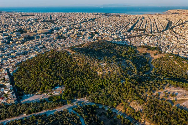 Ateenan Kaupunki Kreikassa Taustalla — kuvapankkivalokuva