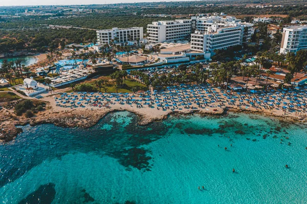 Plaża Nissi Ayia Napa Cypr — Zdjęcie stockowe