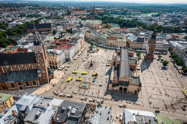 Main Square Krakow Poland — Stok fotoğraf