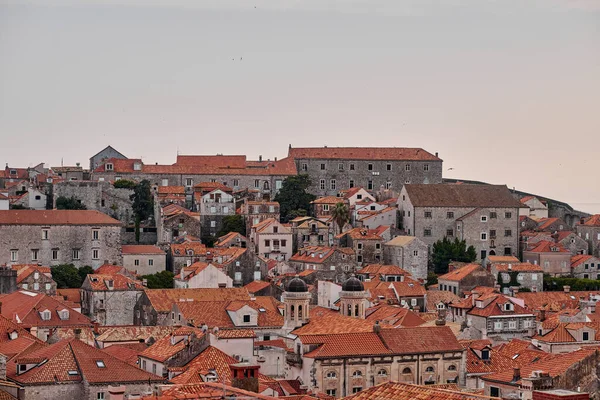 Panorama Luchtfoto Uitzicht Dubrovnik Kroatië — Stockfoto