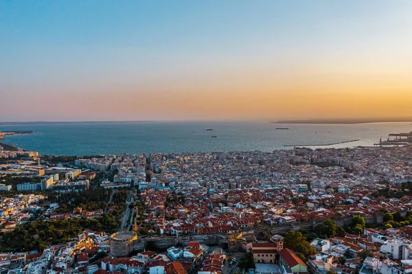 Città Salonicco Grecia Sullo Sfondo — Foto Stock