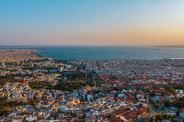 Cidade Salónica Grécia Segundo Plano — Fotografia de Stock