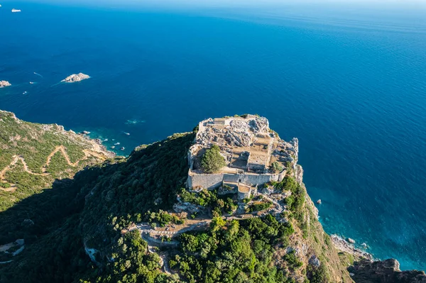希腊科孚的Angelokastro城堡 — 图库照片