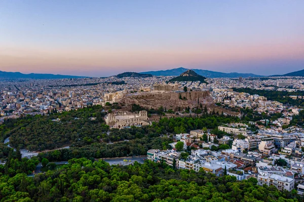 Akropolis Von Athen Griechenland Hintergrund — Stockfoto