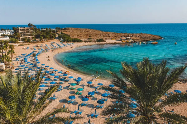 Spiaggia Vathia Gonia Ayia Napa Cipro — Foto Stock