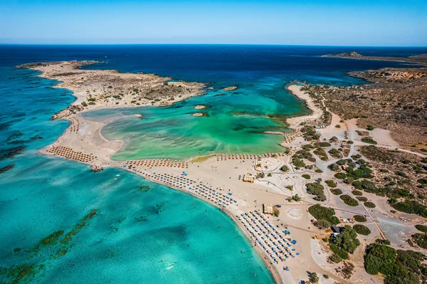 Elafonisi Strand Auf Kreta Griechenland — Stockfoto