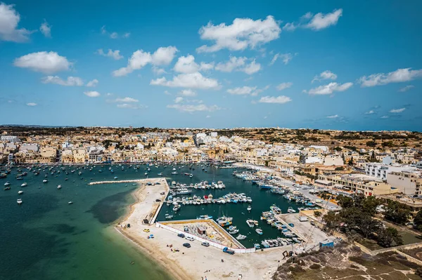 Village Marsaxlokk Malta Background — Stock Photo, Image