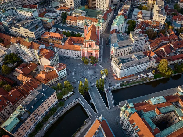 Město Lublaň Slovinsku Evropa — Stock fotografie