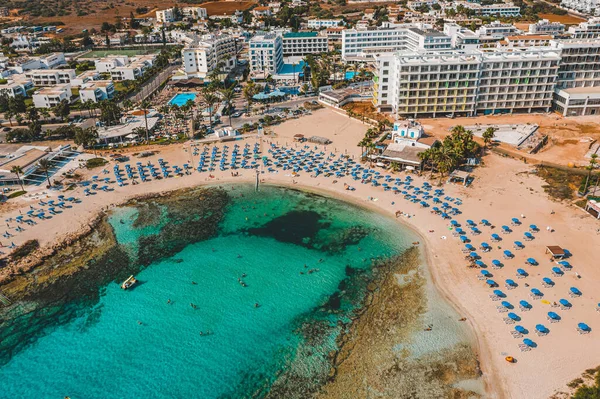 Plaża Vathia Gonia Ayia Napa Cypr — Zdjęcie stockowe
