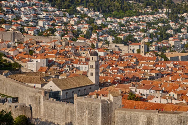 Panorama Flygbild Dubrovnik Kroatien — Stockfoto