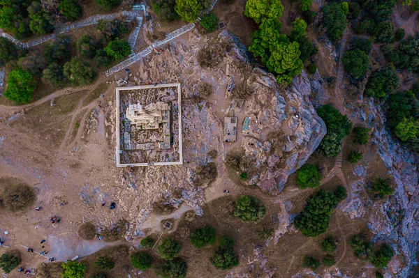 Ateenan Akropolis Kreikassa Taustalla — kuvapankkivalokuva