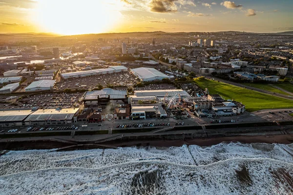 Vista Panorámica Ciudad Aberdeen Escocia —  Fotos de Stock