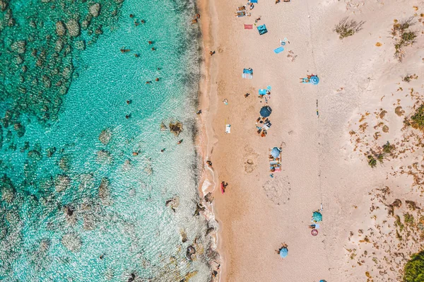 Elafonisi Strand Auf Kreta Griechenland — Stockfoto