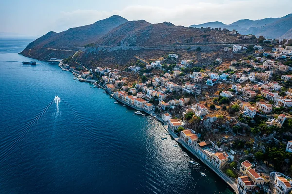 Панорит Острові Симі Греція — стокове фото